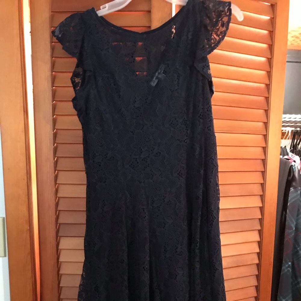 Blue - Navy Lace Dress
